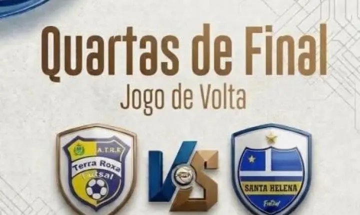 Terra Roxa Futsal busca virada diante de Santa Helena por vaga na semifinal da Série Bronze