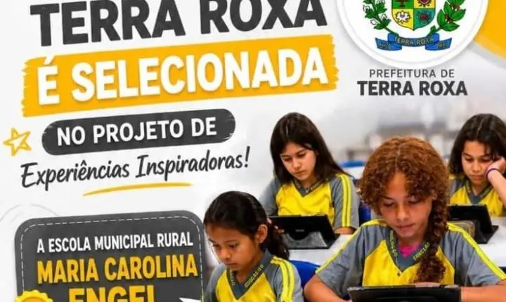 Terra Roxa tem projeto educacional selecionado em edital nacional do MEC