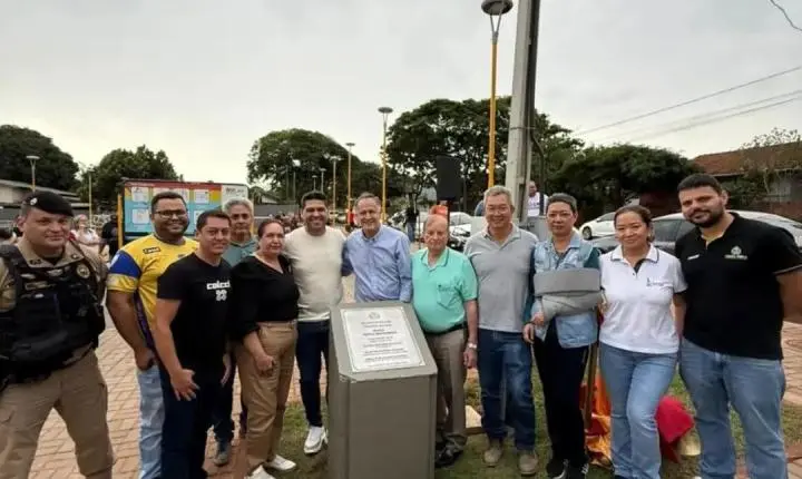 Vereador Miltinho participa da inauguração da Praça Tokuji Matsubara em Terra Roxa