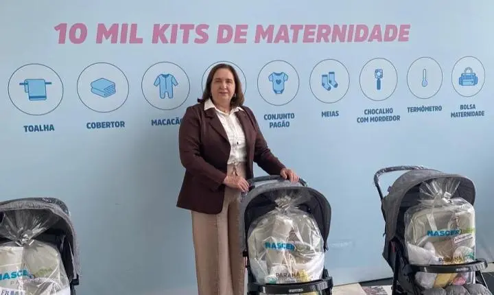 Vice-prefeita de Terra Roxa participa de entrega de kits maternidade do programa Nascer Bem Paraná