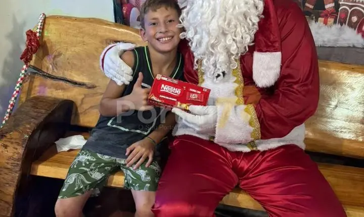 Visita do Papai Noel em São Camilo