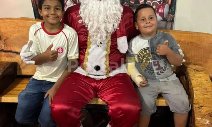 Visita do Papai Noel em São Camilo