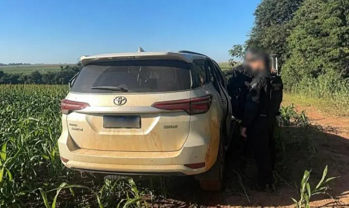 Voltando de Operação, Polícia Civil de Guaíra localiza caminhonete furtada