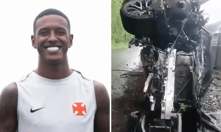 Zagueiro do Vasco Robert Renan sofre acidente de carro no Rio de Janeiro