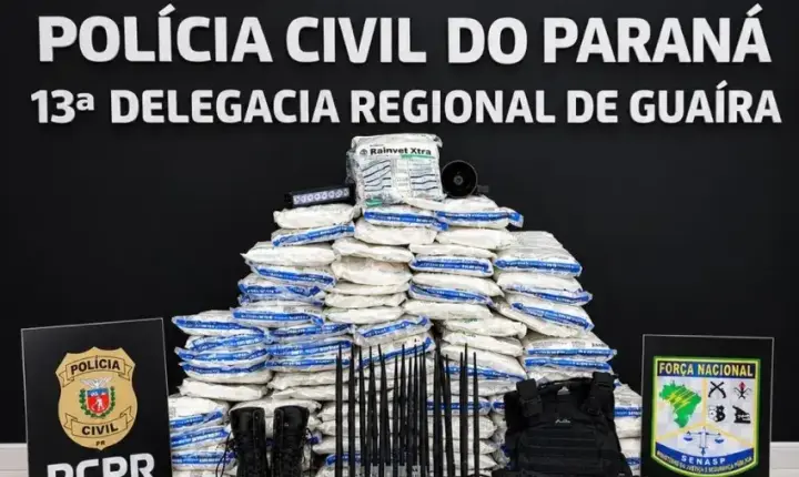 Polícia Civil apreende mais de 212 kg de agrotóxicos e prende duas pessoas em Guaíra