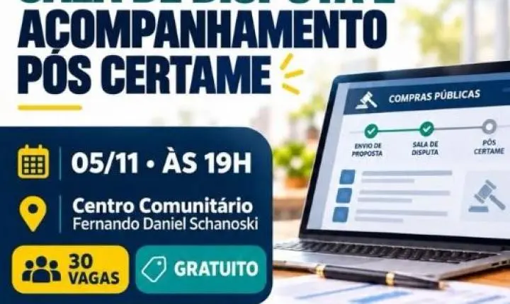 Workshop gratuito ensina, na prática, como participar de processos licitatórios